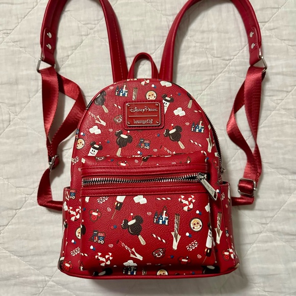 Loungefly Handbags - Disney Loungefly Holiday Snacks Mini Backpack